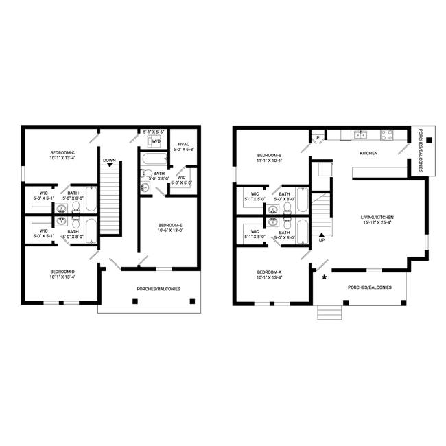 Unit Standard Standard floor plan
